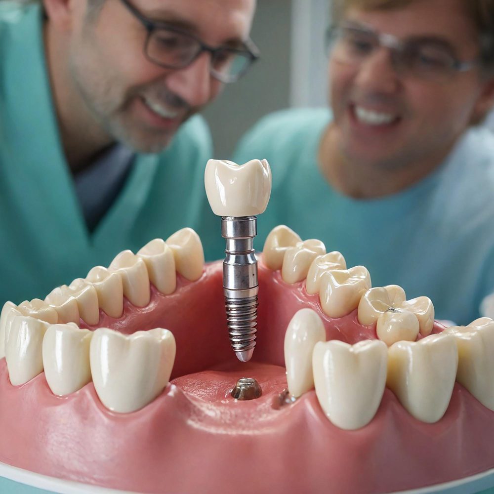 Dental implant healing process with bone integration at Dr. Abdurrahman Ozturk in Turkey, Istanbul